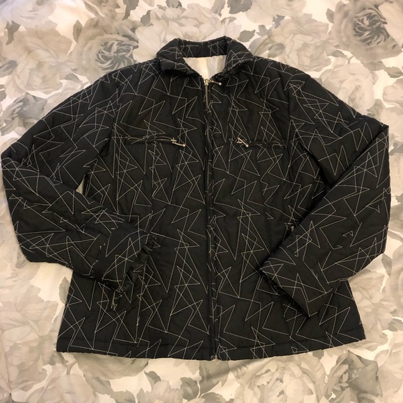 Vintage Jackets & Blazers - 🎉5/$25🎉 Geometric Quilted Puffer Jacket, Size M